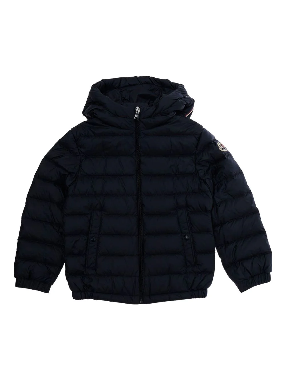 Moncler Kids Mini Long Season Down-Filled Hooded Coat for Boys - Image 2
