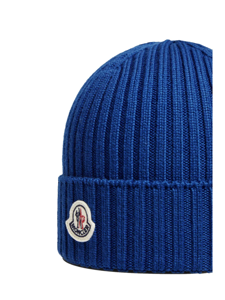 Moncler Logo Beanie Hat for Kids - Image 3
