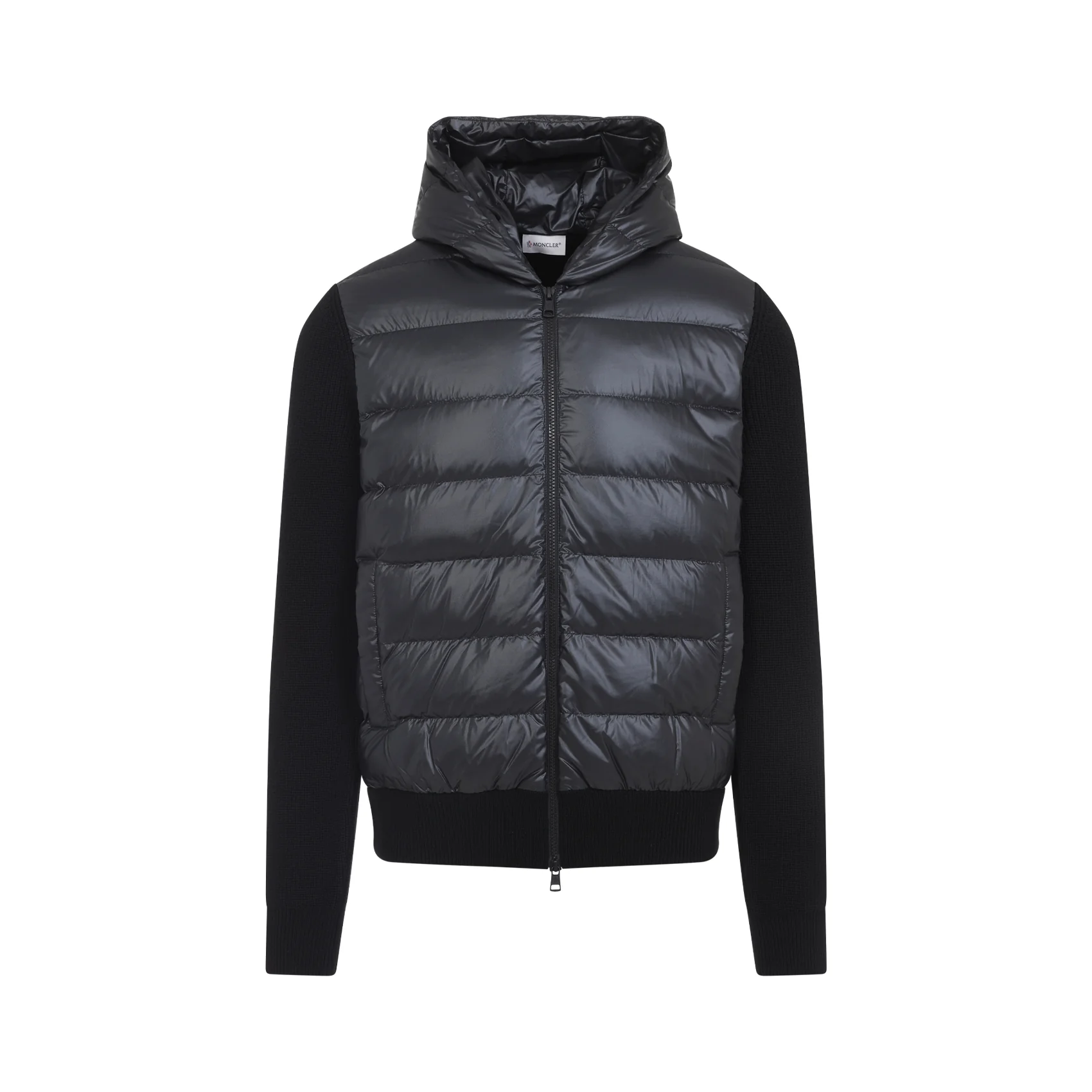 Moncler Men’s Virgin Wool Down & Feather Cardigan Sweater - Image 2