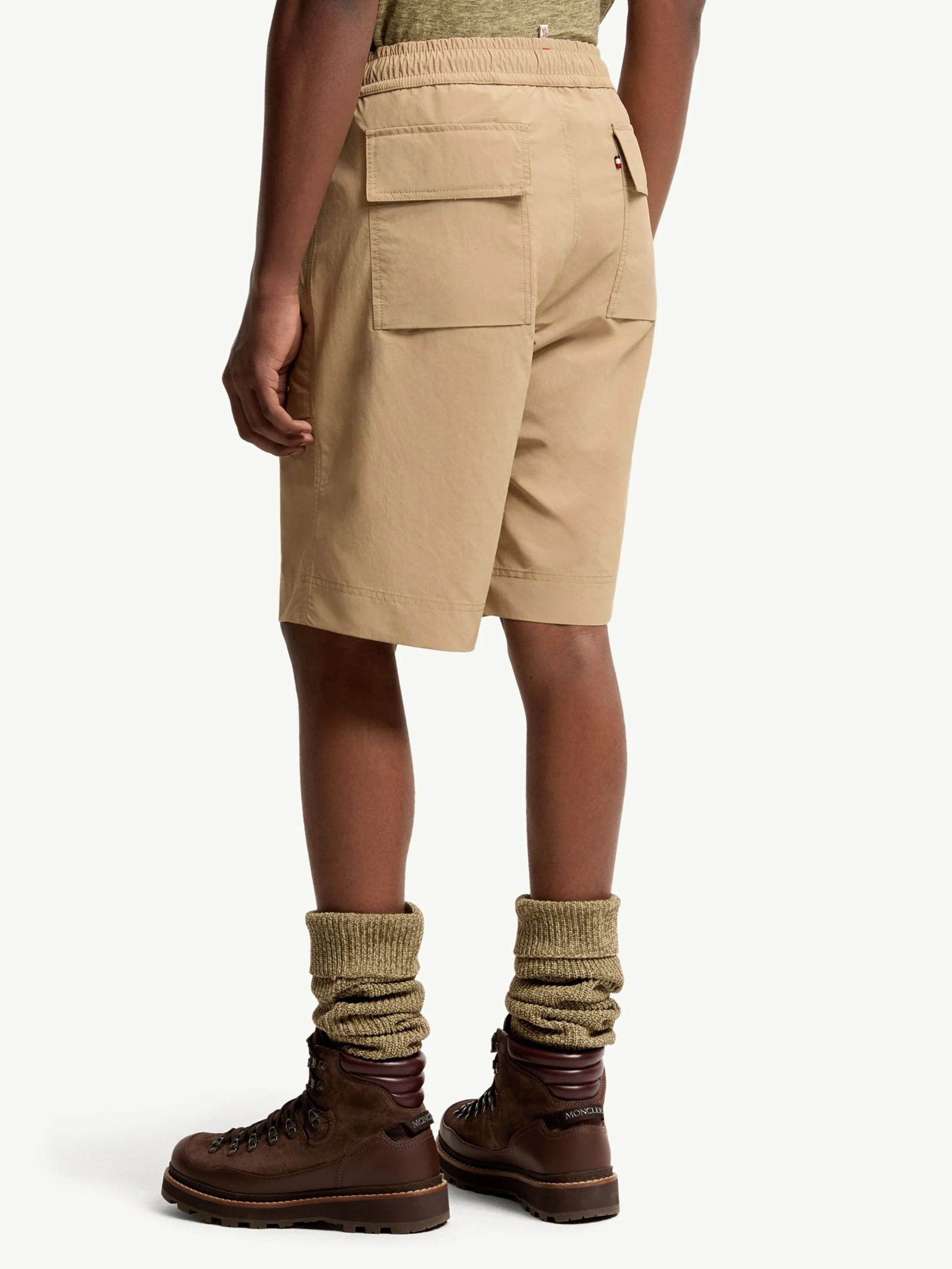 Moncler Men's Drawstring Waistband Shorts with Zip Closure - Size M - Image 5