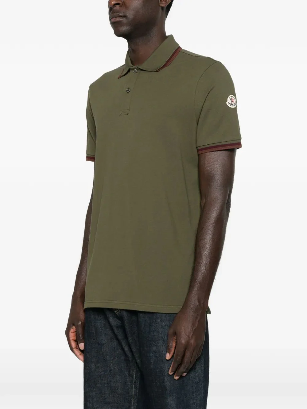 Moncler Premium Cotton Short Sleeve Polo for Men - Image 4