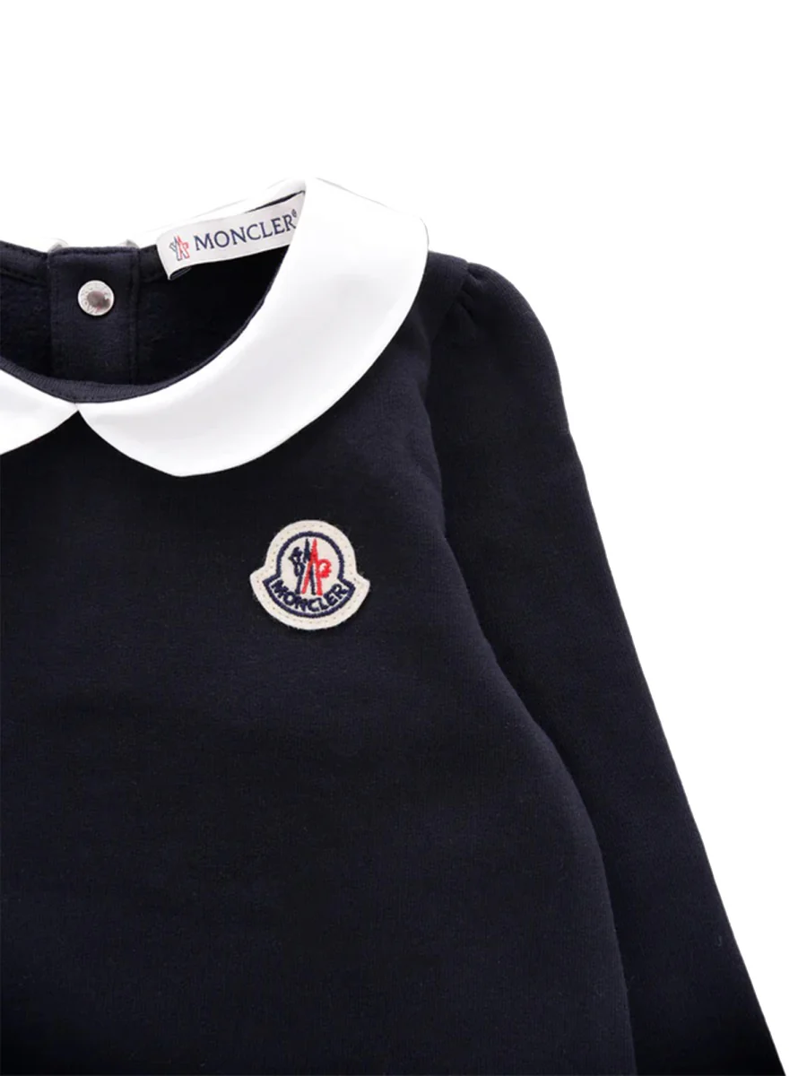 MONCLER Ruffled Cotton Dress Girl - Image 3
