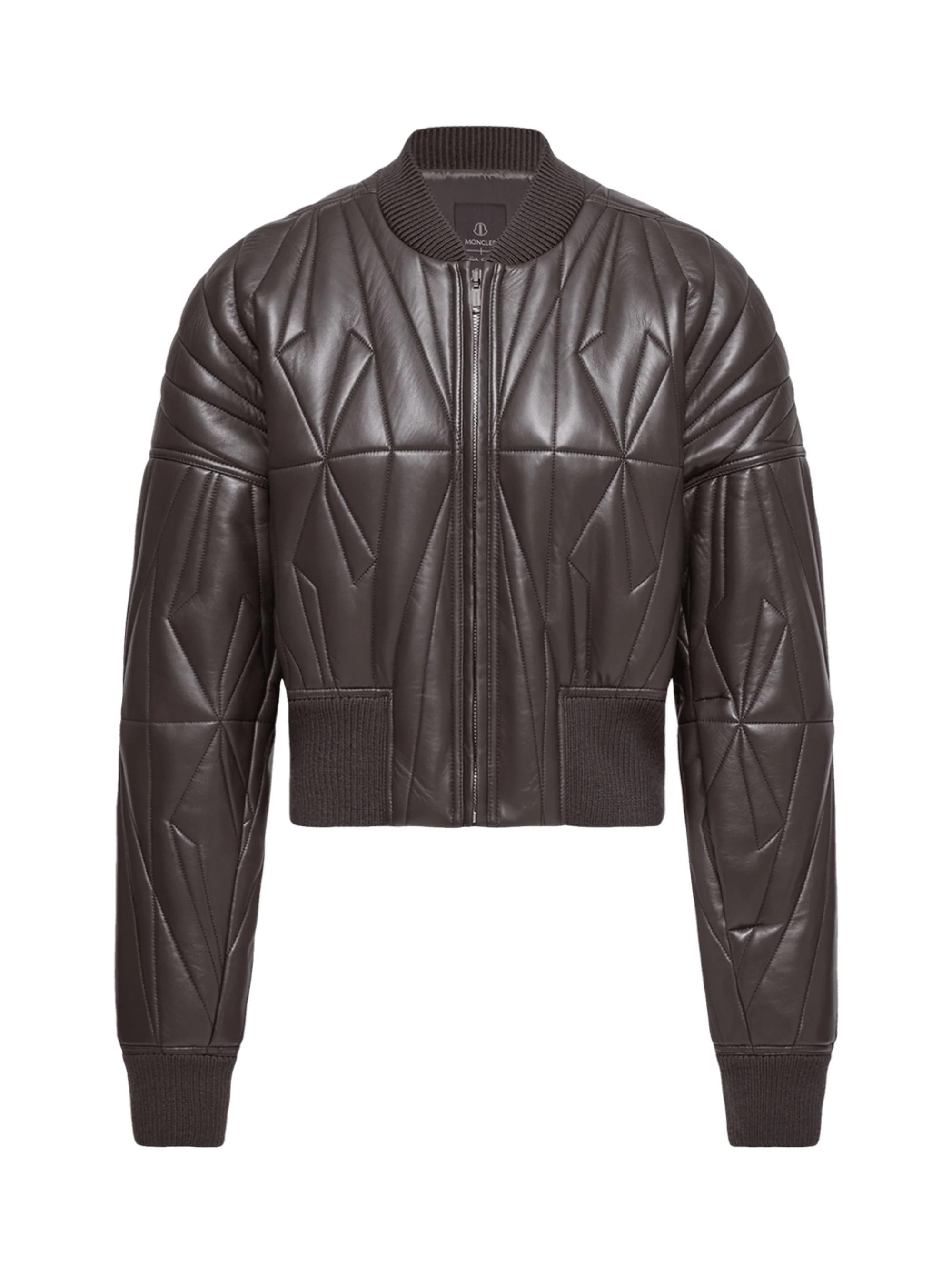 Moncler X Rick Owens Quilted Leather Bomber Jacket for Women - Image 2