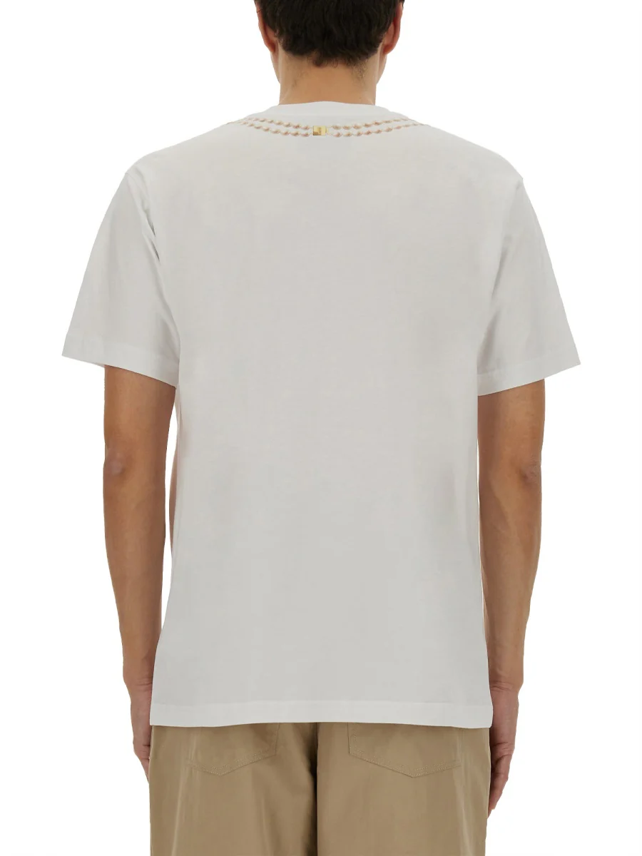 Moschino Breakfast T-Shirt with Necklace for Men - Image 3
