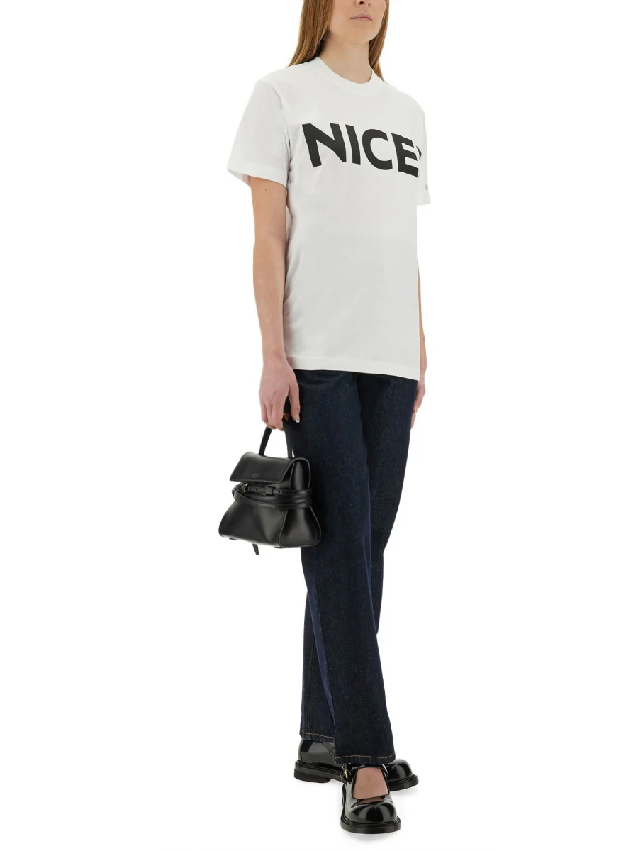 Moschino Chic Women's T-Shirt with Necklace Detail - Image 2