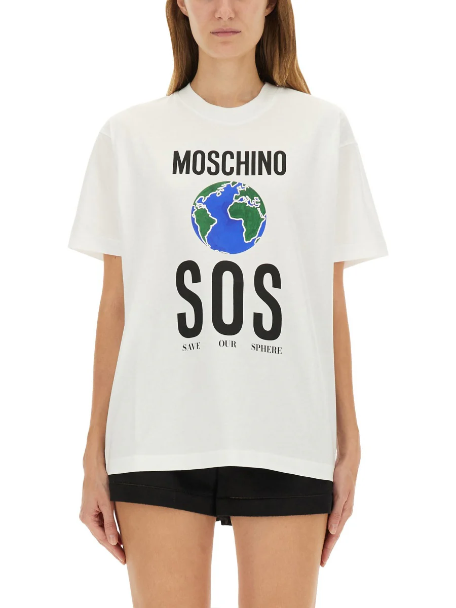 Moschino Classic T-Shirt with Eye-Catching Print - Image 5