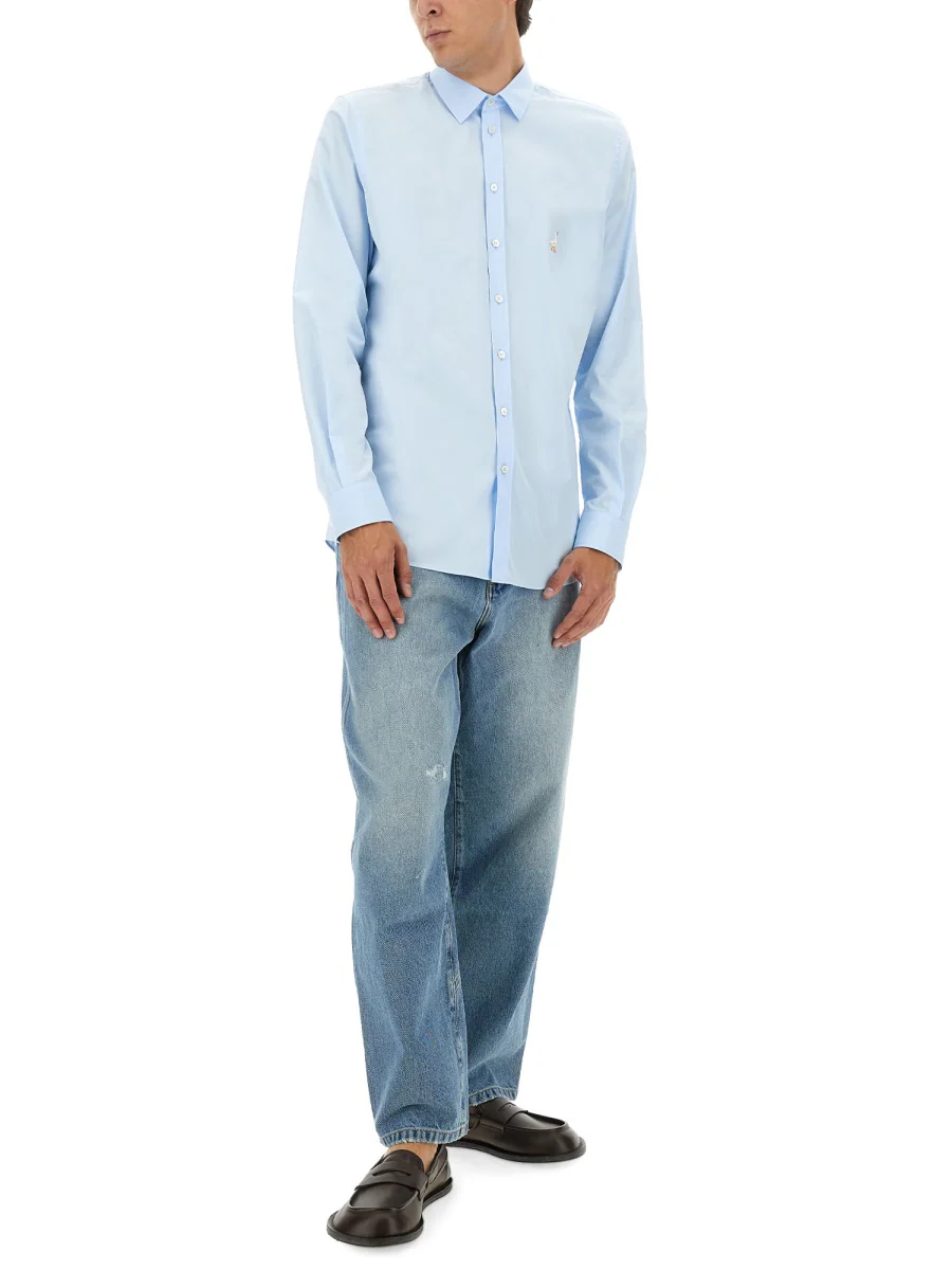 Moschino Cotton Poplin Shirt - Size L - Image 2