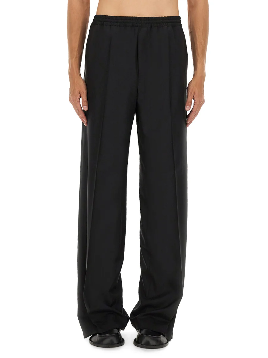 MOSCHINO COUTURE Embroidered Wool Canvas Pants - Image 5
