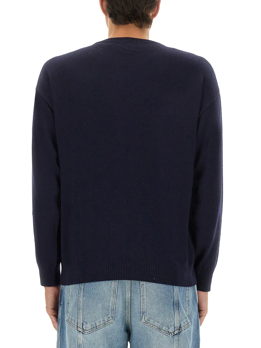 MOSCHINO COUTURE Logo-embroidered Crew-neck Sweater - Image 3