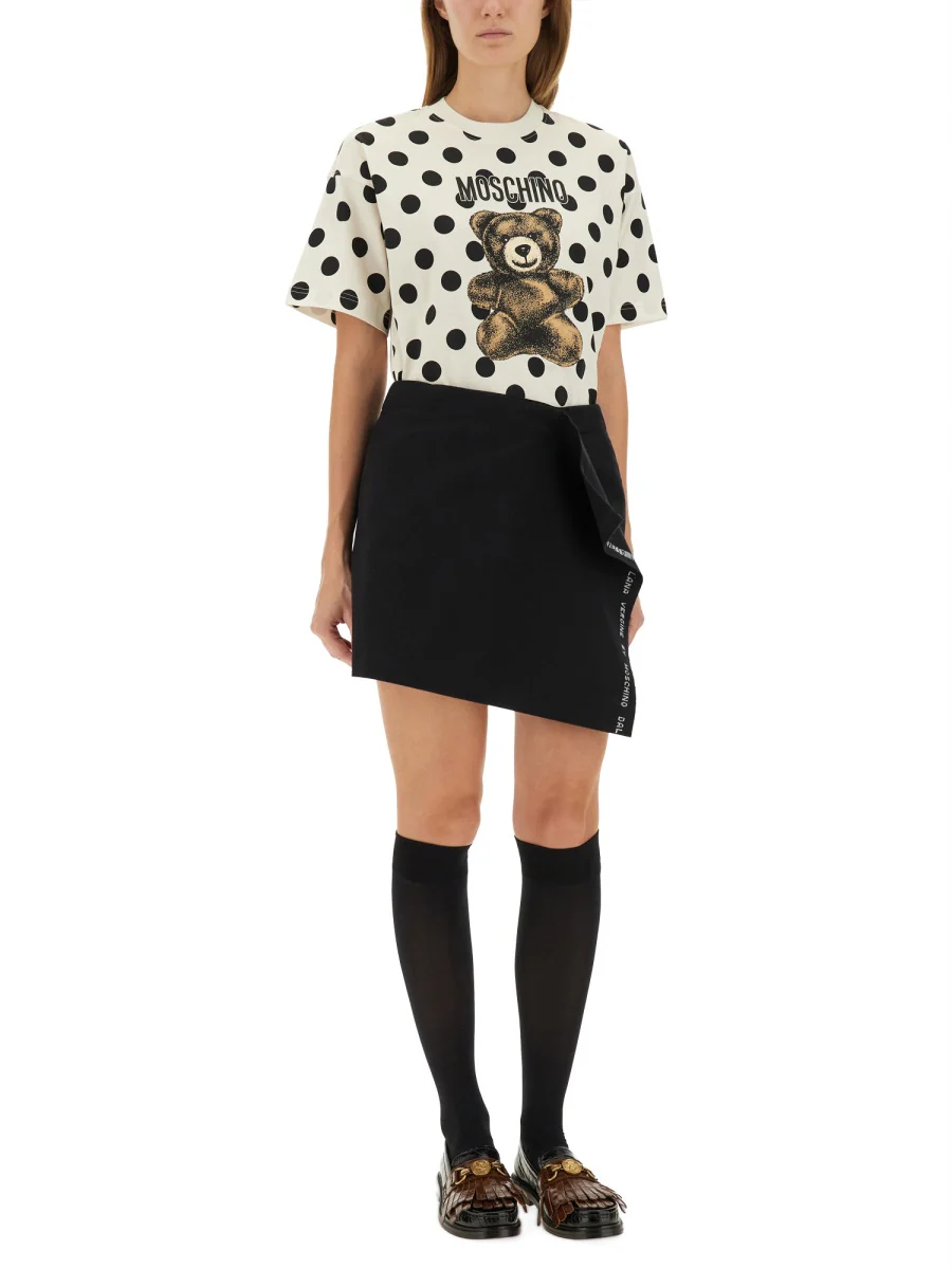 MOSCHINO COUTURE Logo Printed Skirt - Image 4