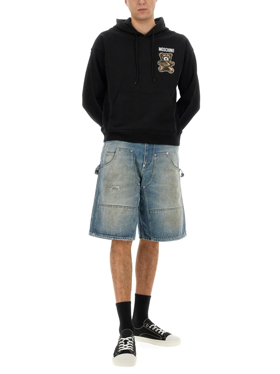 MOSCHINO COUTURE Teddy-Bear Cotton Hoodie - Image 6
