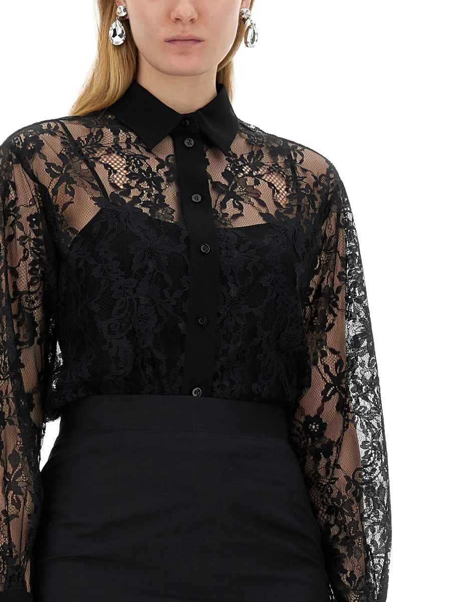 Moschino Elegant Lace Shirt for Women - Image 4
