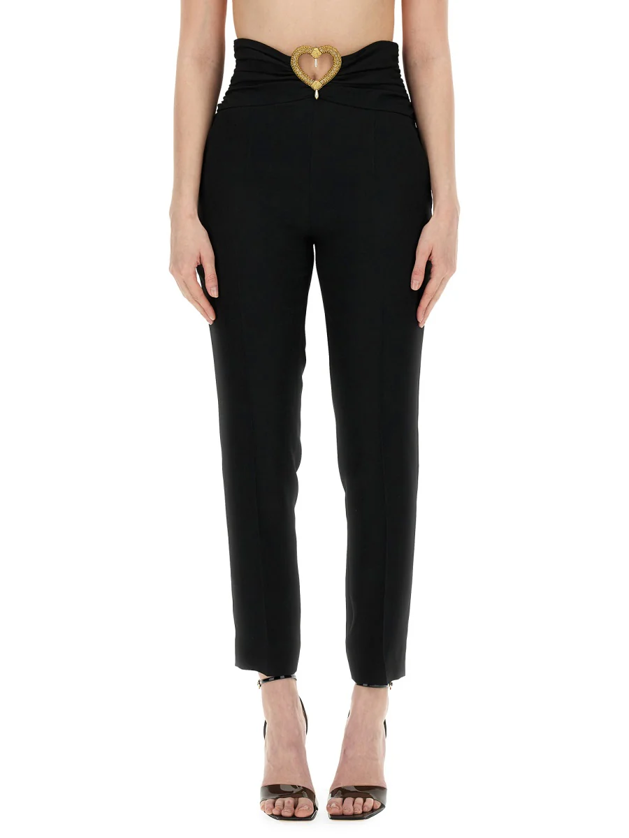 MOSCHINO Heart Cut-out Tailored Trousers