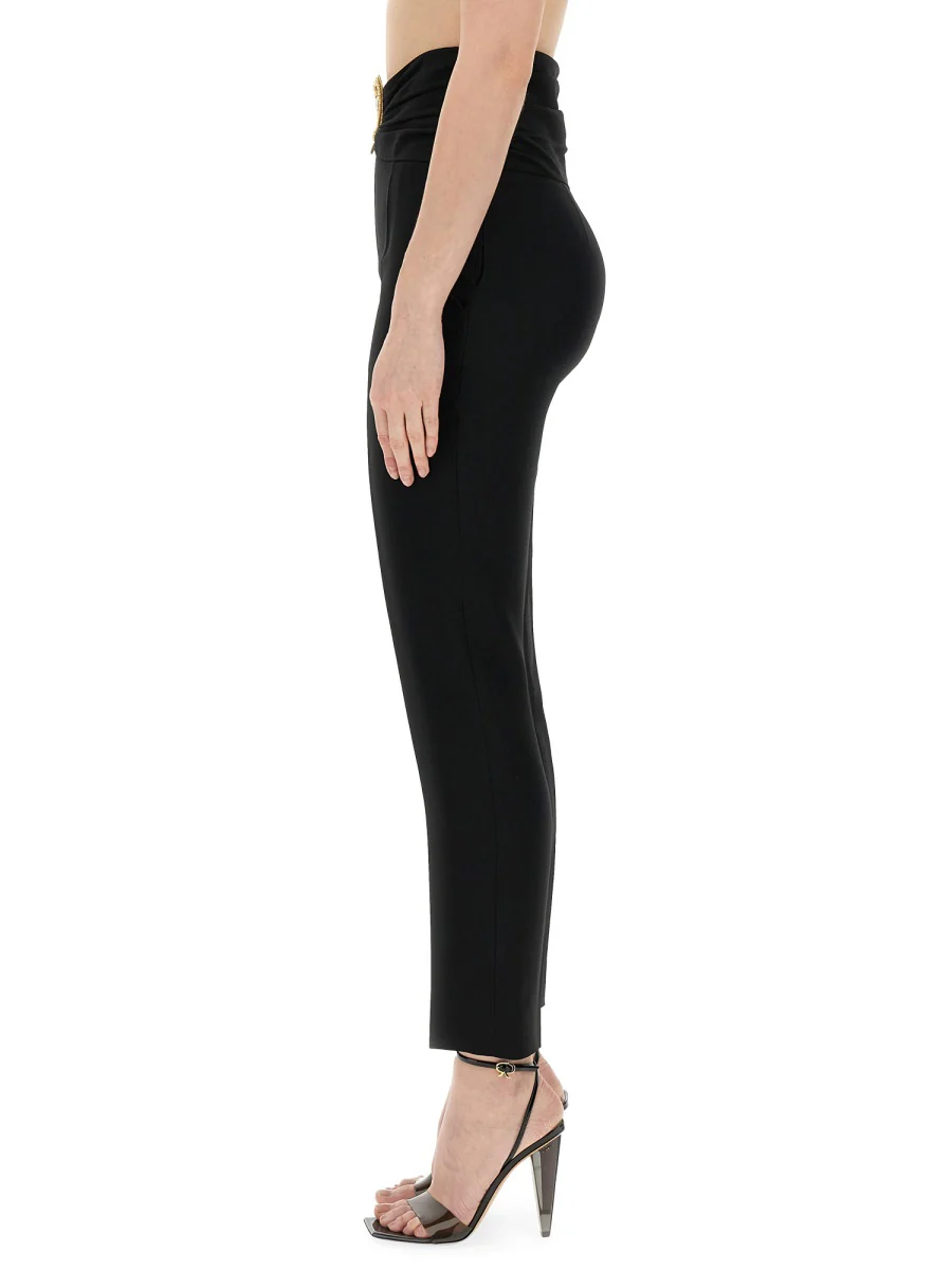 MOSCHINO Heart Cut-out Tailored Trousers - Image 4