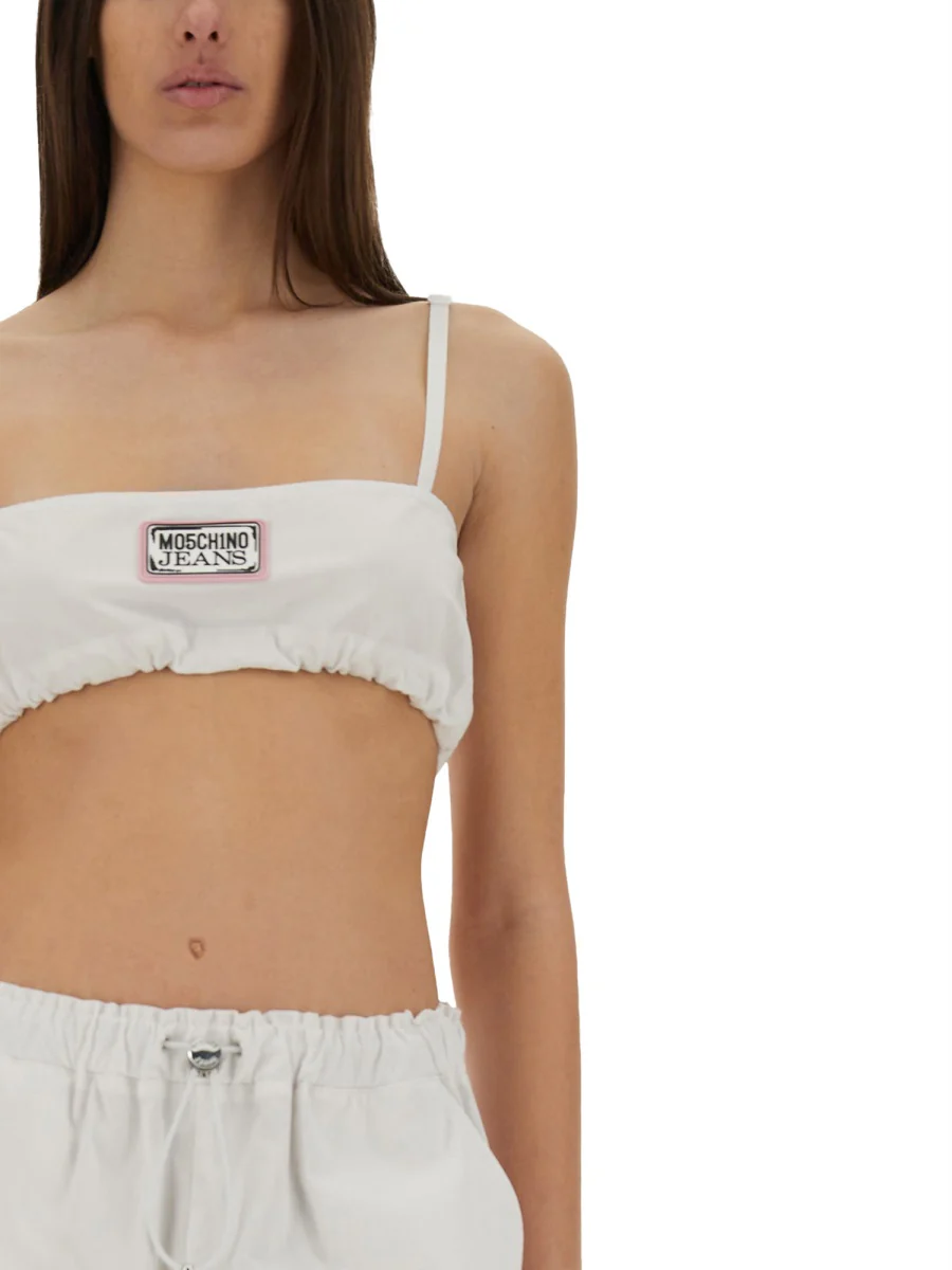 Moschino Jeans Cotton Bandeau Top - Image 4