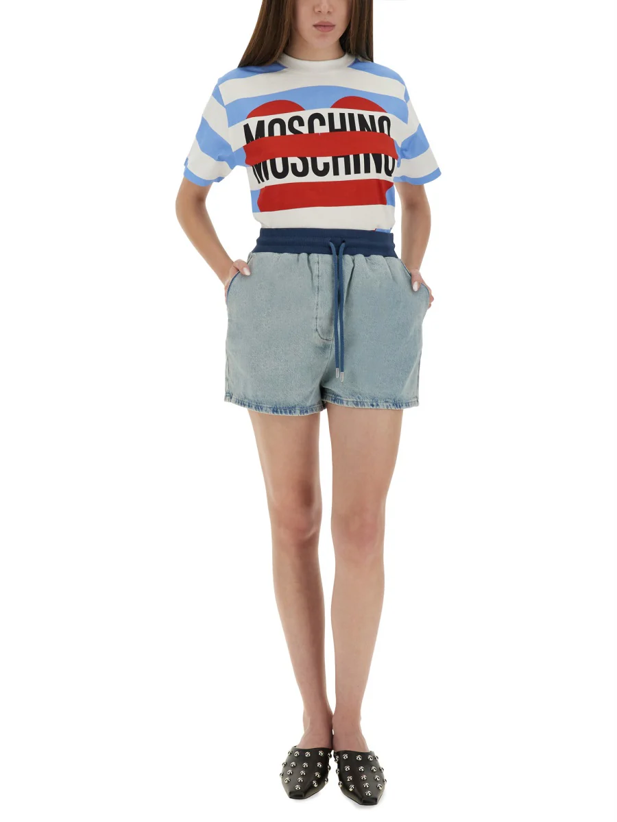 Moschino Jeans Cotton Denim Shorts - Image 7