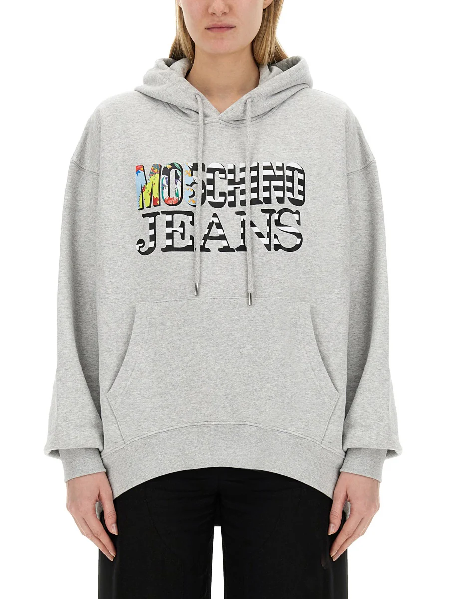 MOSCHINO JEANS Oversized Logo Sweatshirt
