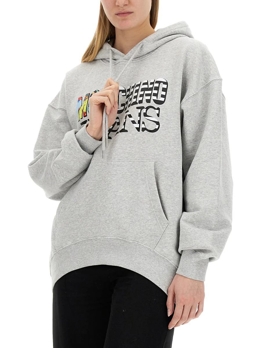 MOSCHINO JEANS Oversized Logo Sweatshirt - Image 4