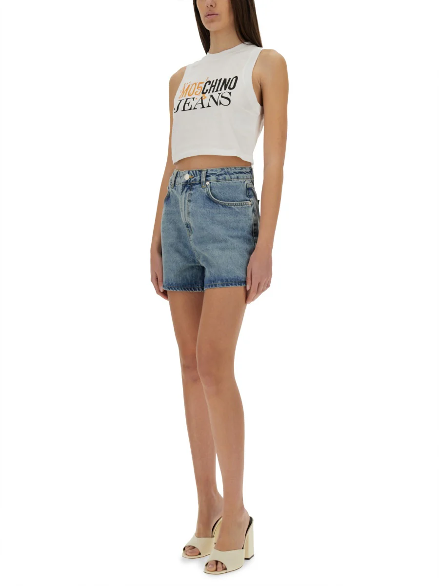Moschino Jeans Stylish Mini Denim Shorts - Image 2