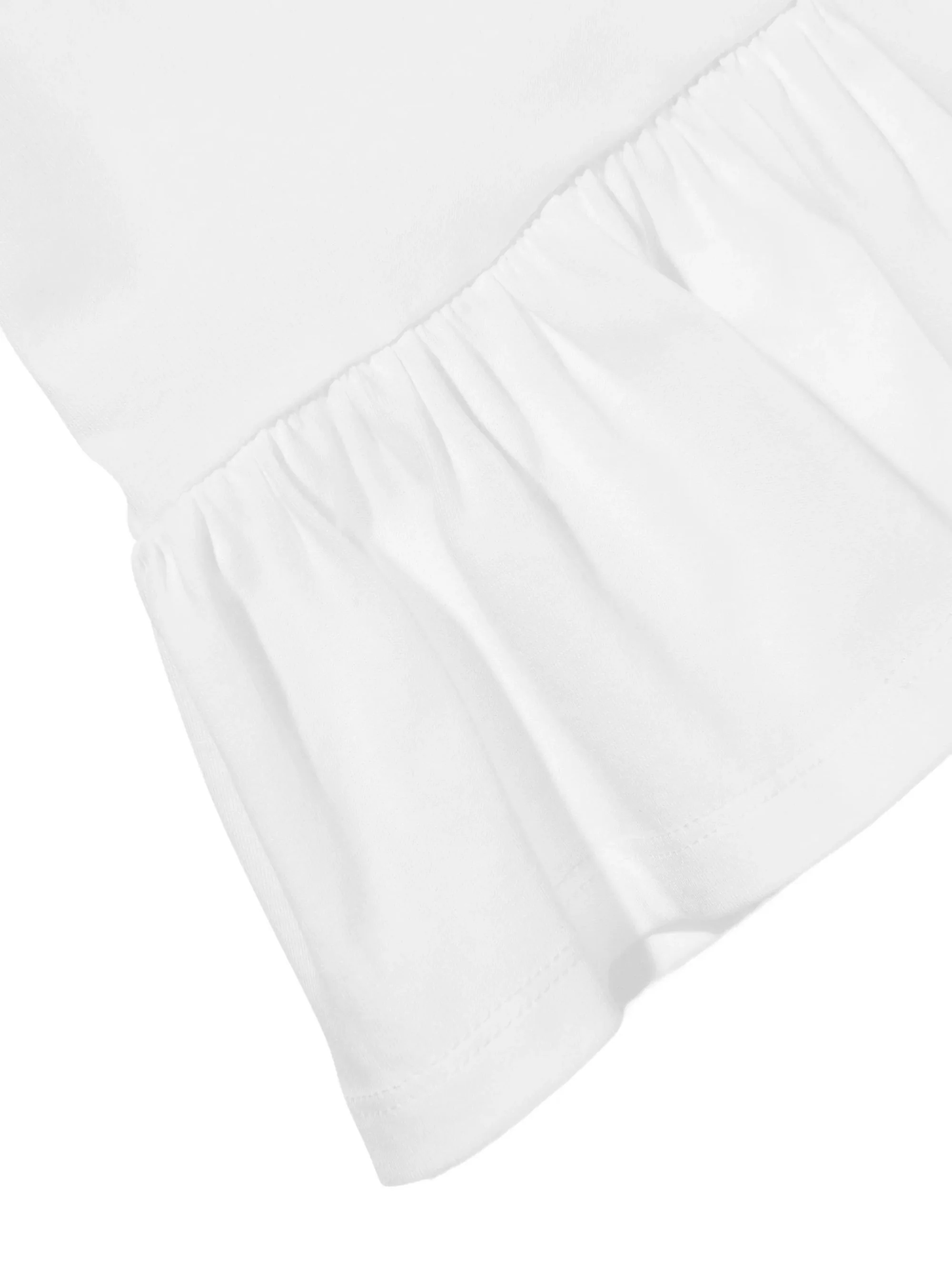 Moschino Kids Mini Graphic Ruffled Hem Short Sleeve Crew Neck Tee - Image 4
