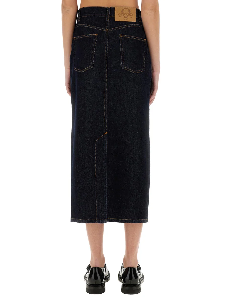 Moschino Long Denim Skirt - Image 3