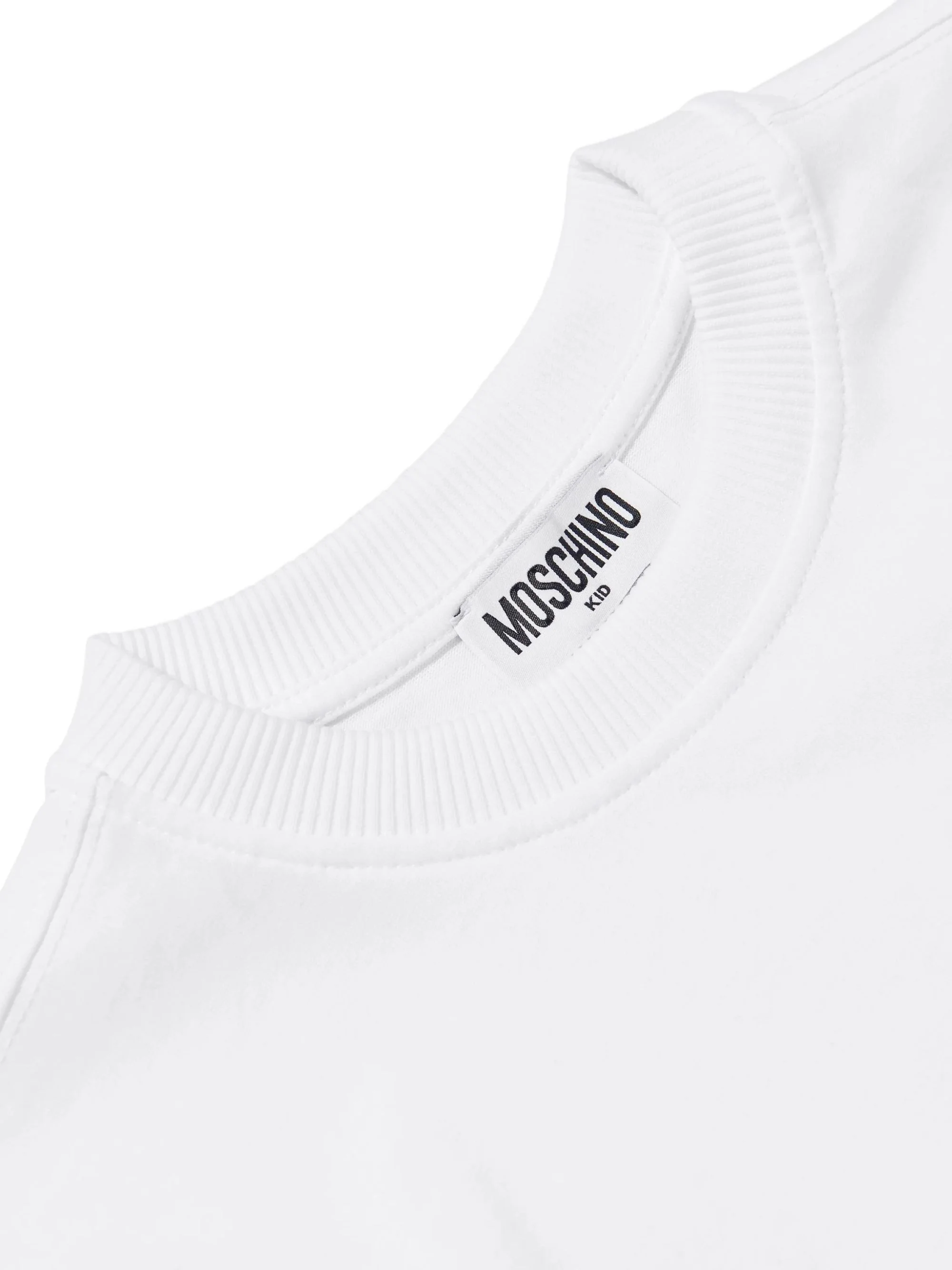 Moschino Mini Crew Neck T-Shirt with Chest Pocket Embellishment for Boys - Image 4