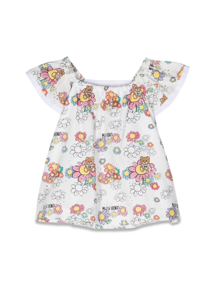 Moschino Mini Floral Toy Dress for Girls - Image 2