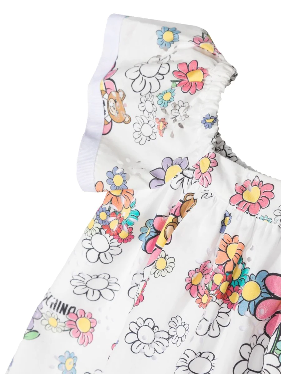 Moschino Mini Floral Toy Dress for Girls - Image 3