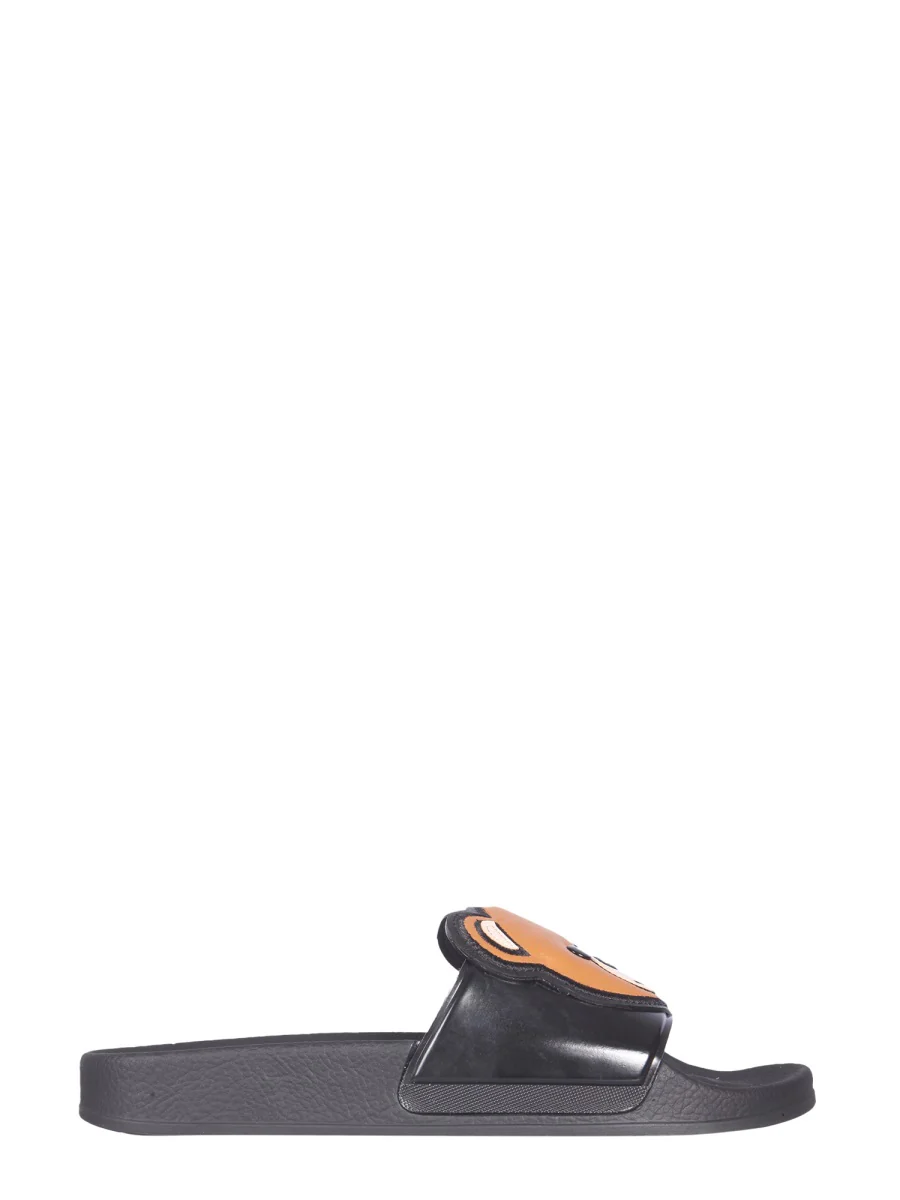 Moschino Mini Teddy Bear Slide Sandals