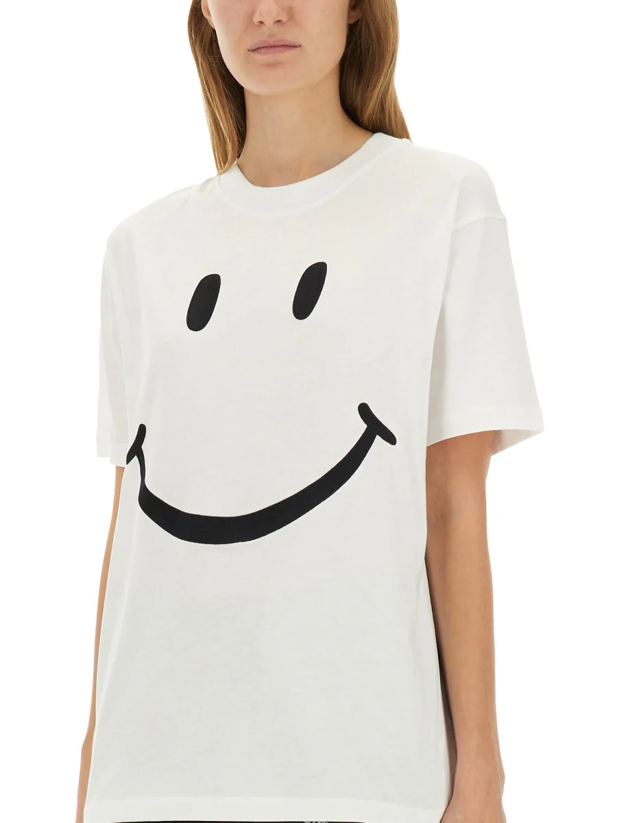 MOSCHINO Organic Cotton Jersey T-shirt Smiley® - Image 4