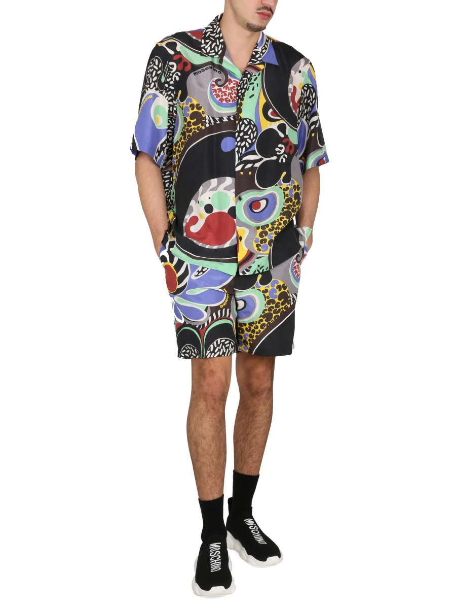 MOSCHINO Psychedelic Print Bermuda Shorts - Image 2