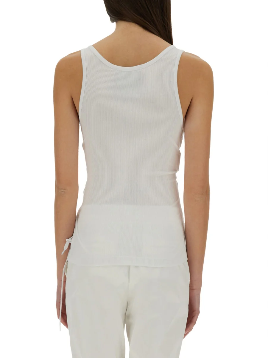 MOSCHINO Slim Fit Tank Top with Laces - Image 7
