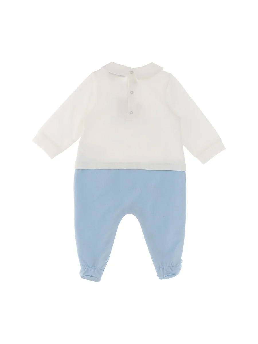 Moschino Unisex Mini Cotton Jumpsuit Set - Image 2