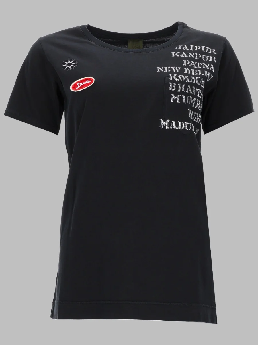 Mr & Mrs Italy Stylish Women's T-Shirt with Stamp Design