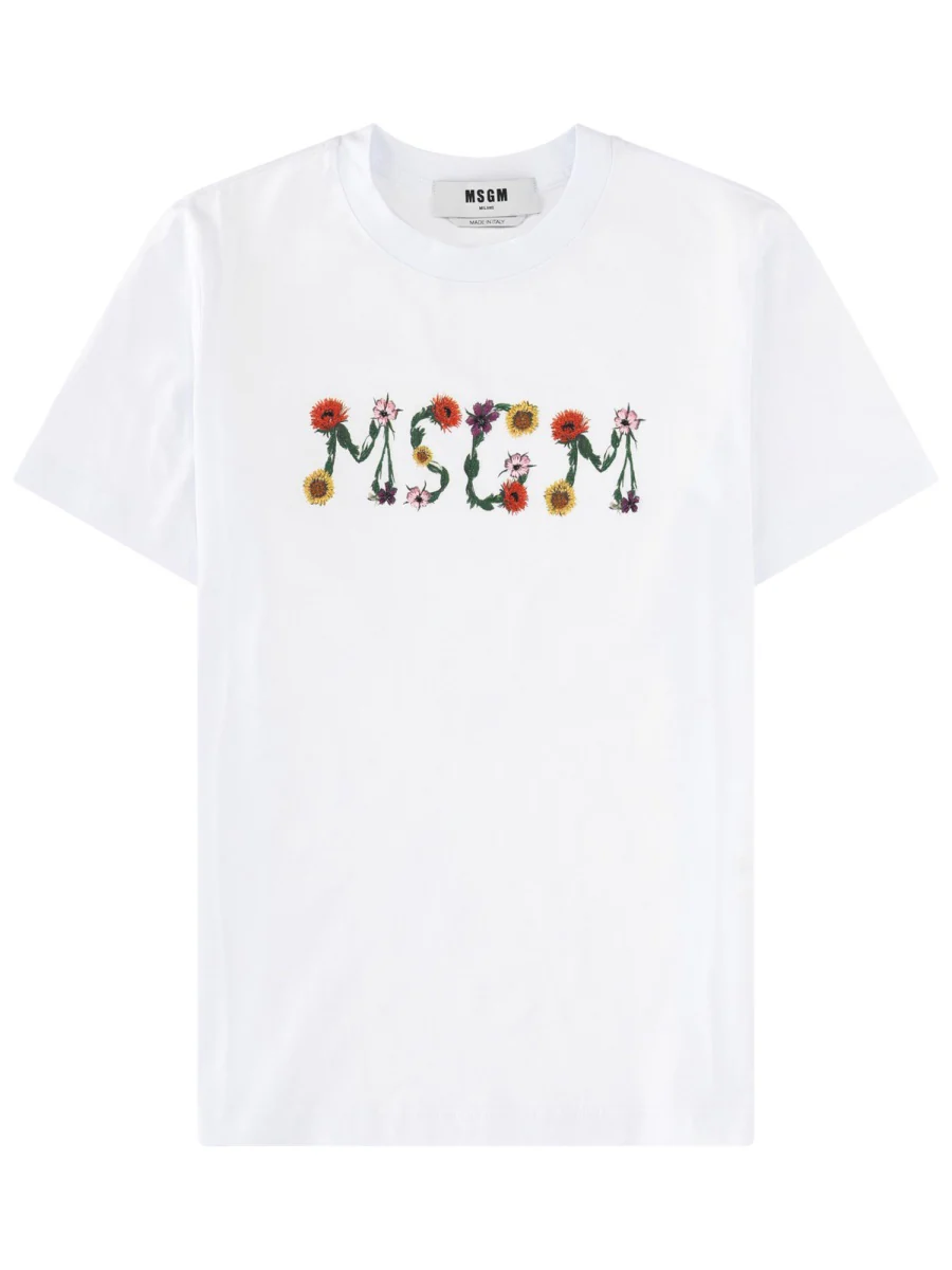 Msgm Classic Cotton T-Shirt for Women