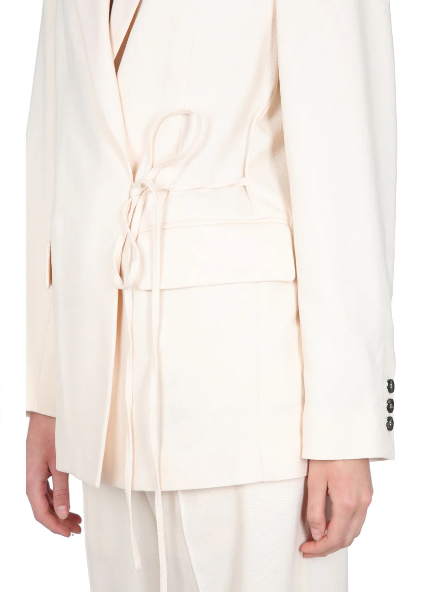 MSGM Single-breasted Tie-fastening Blazer - Image 4
