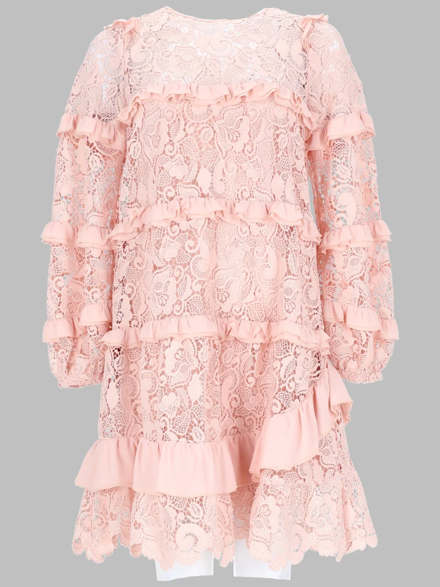 N°21 Mini Lace Suit with Ruffle Details