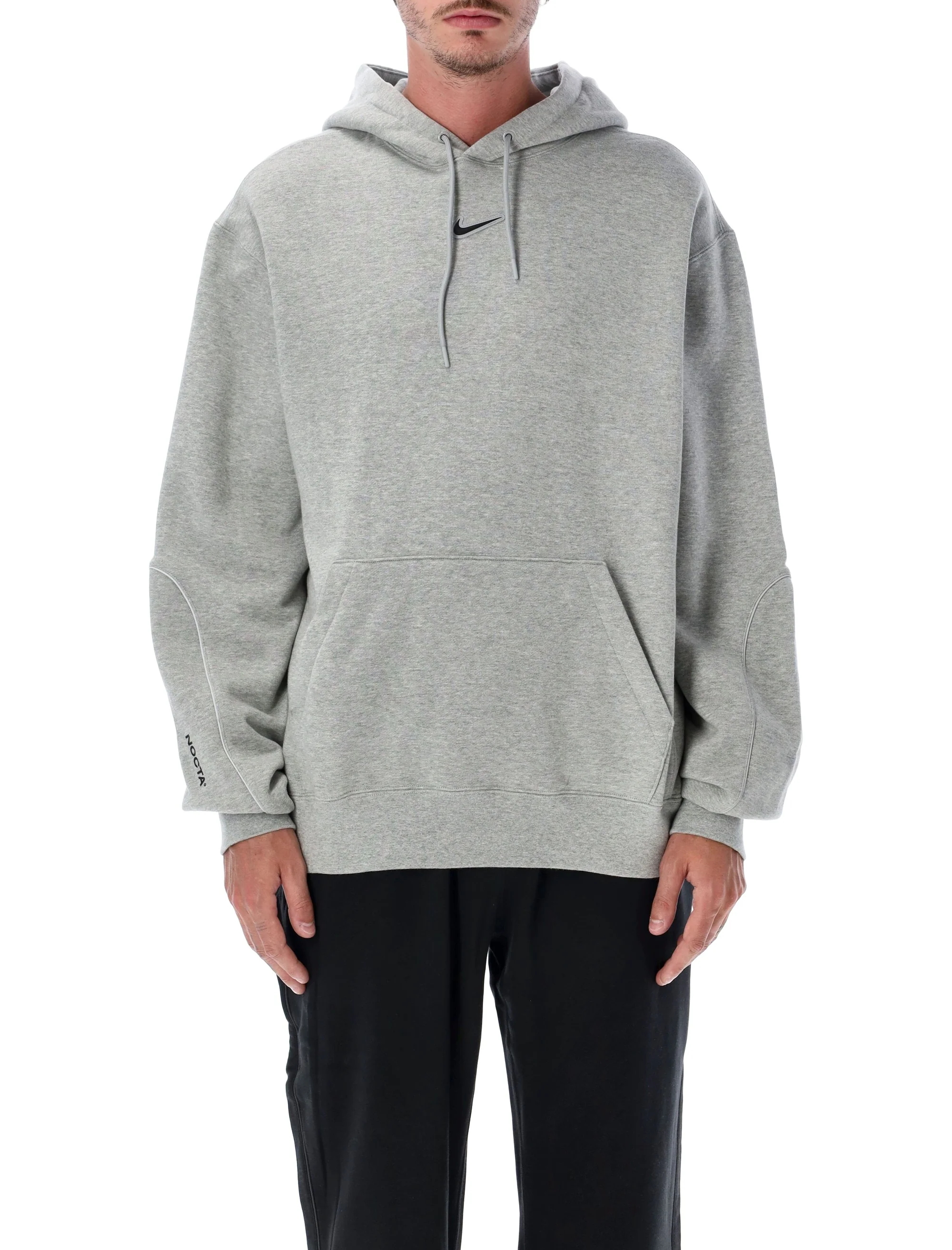 Nike NOCTA Hooded Sweatshirt with Reflective Trim and Silicone Swoosh Logo