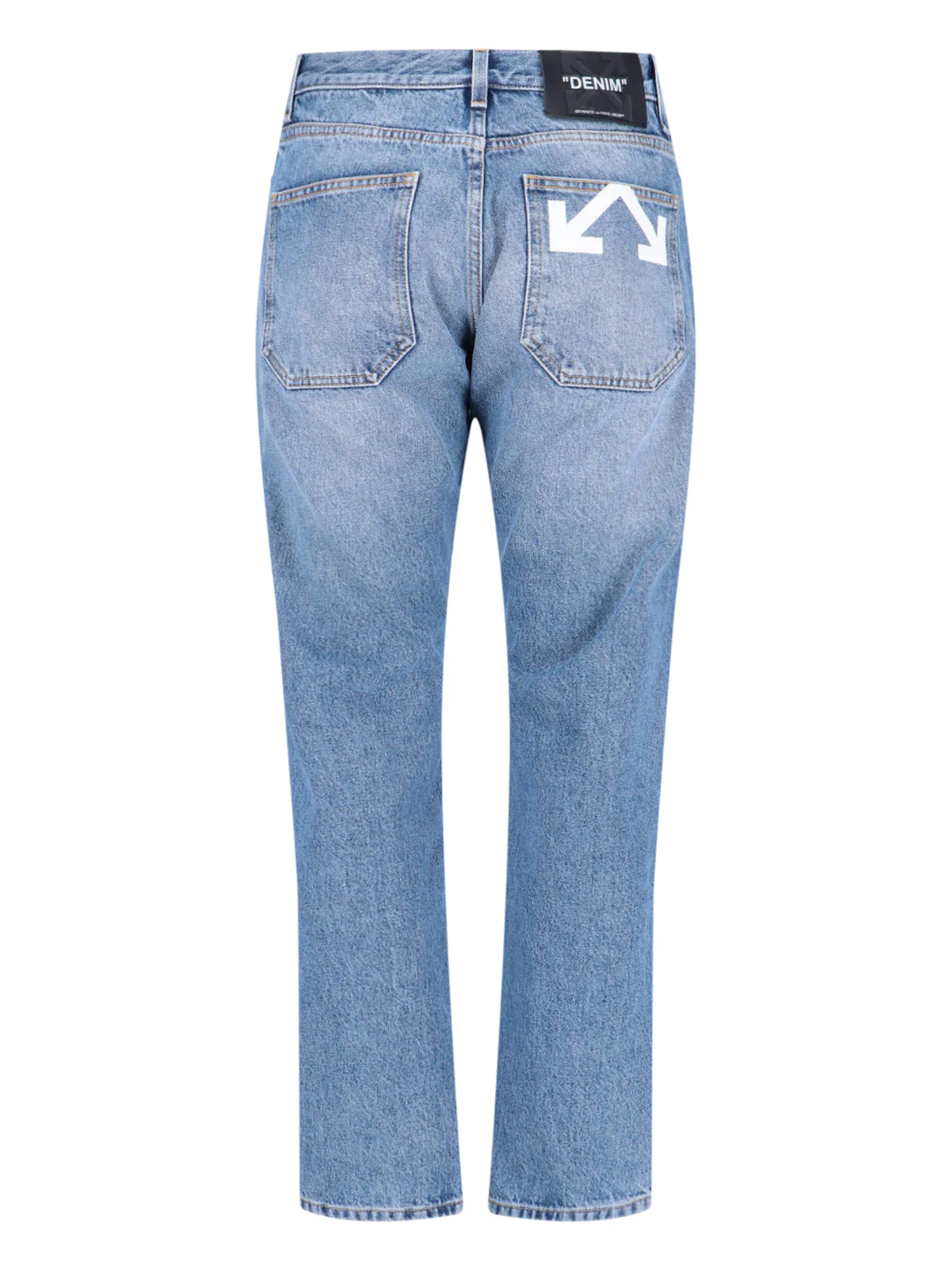 Off-white 100% Cotton Denim Jeans - Image 2