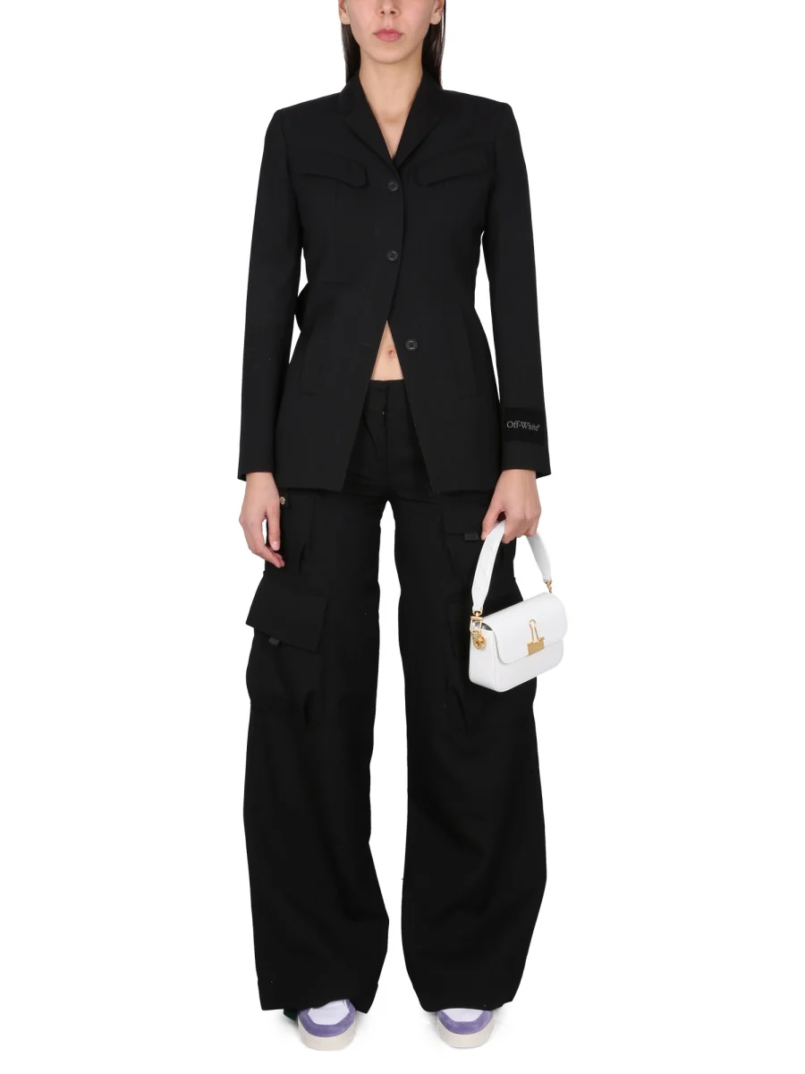 OFF-WHITE Chic Mini Dry Toybox Jacket for Women - Image 2