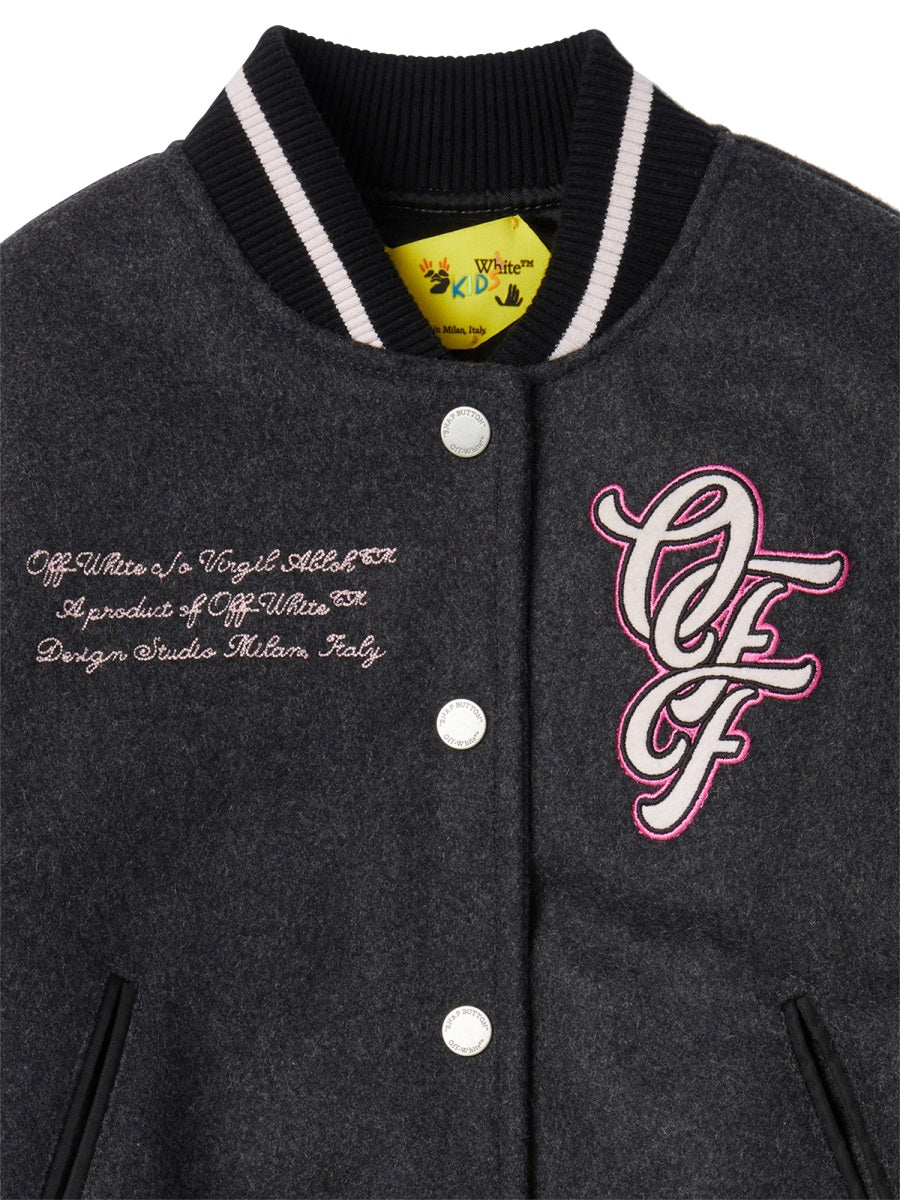 OFF-WHITE Kids Patch Varsity Jacket - Image 2