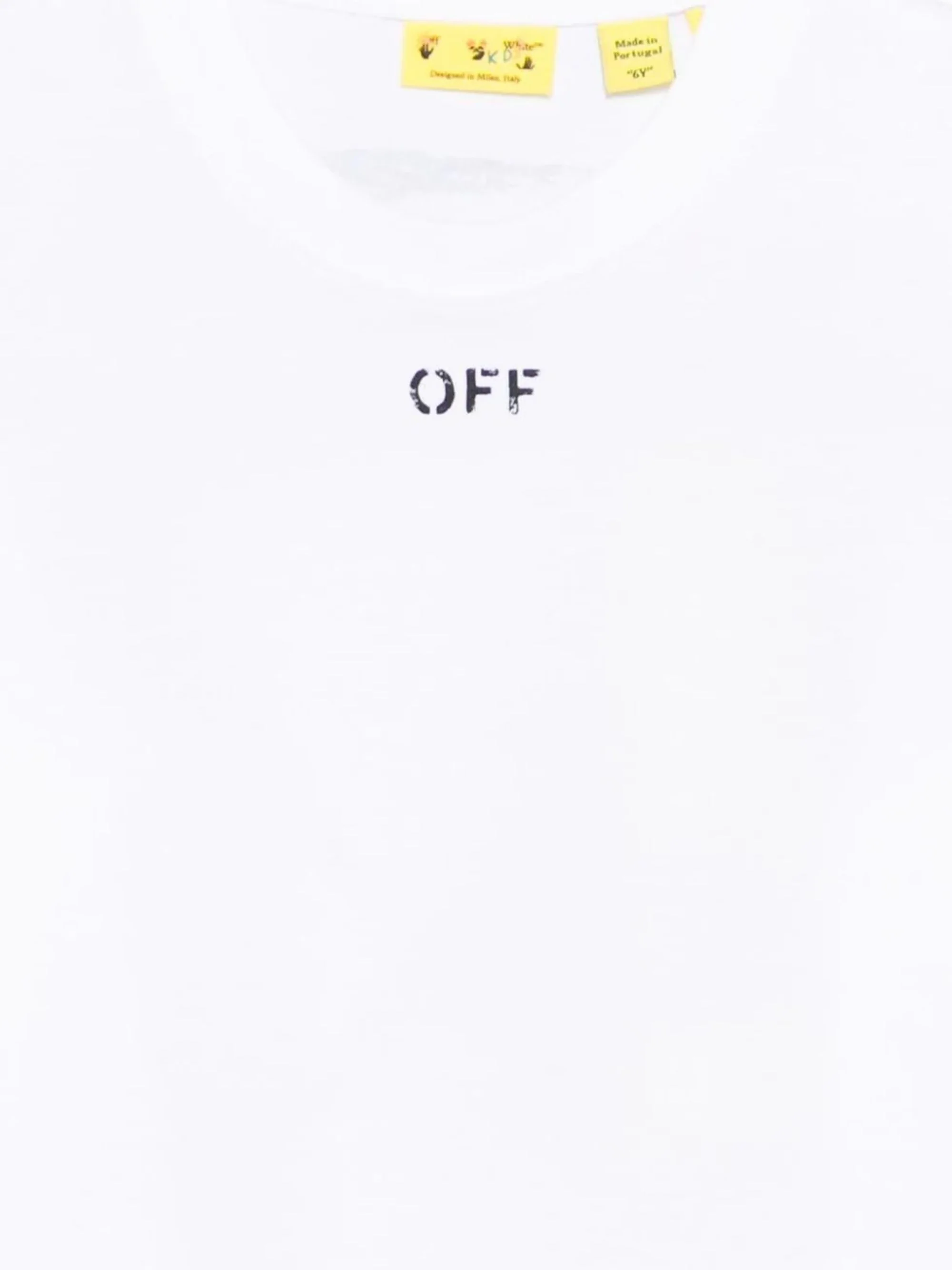 Off-white Mini Graphic Tee for Boys - Summer Style - Image 6