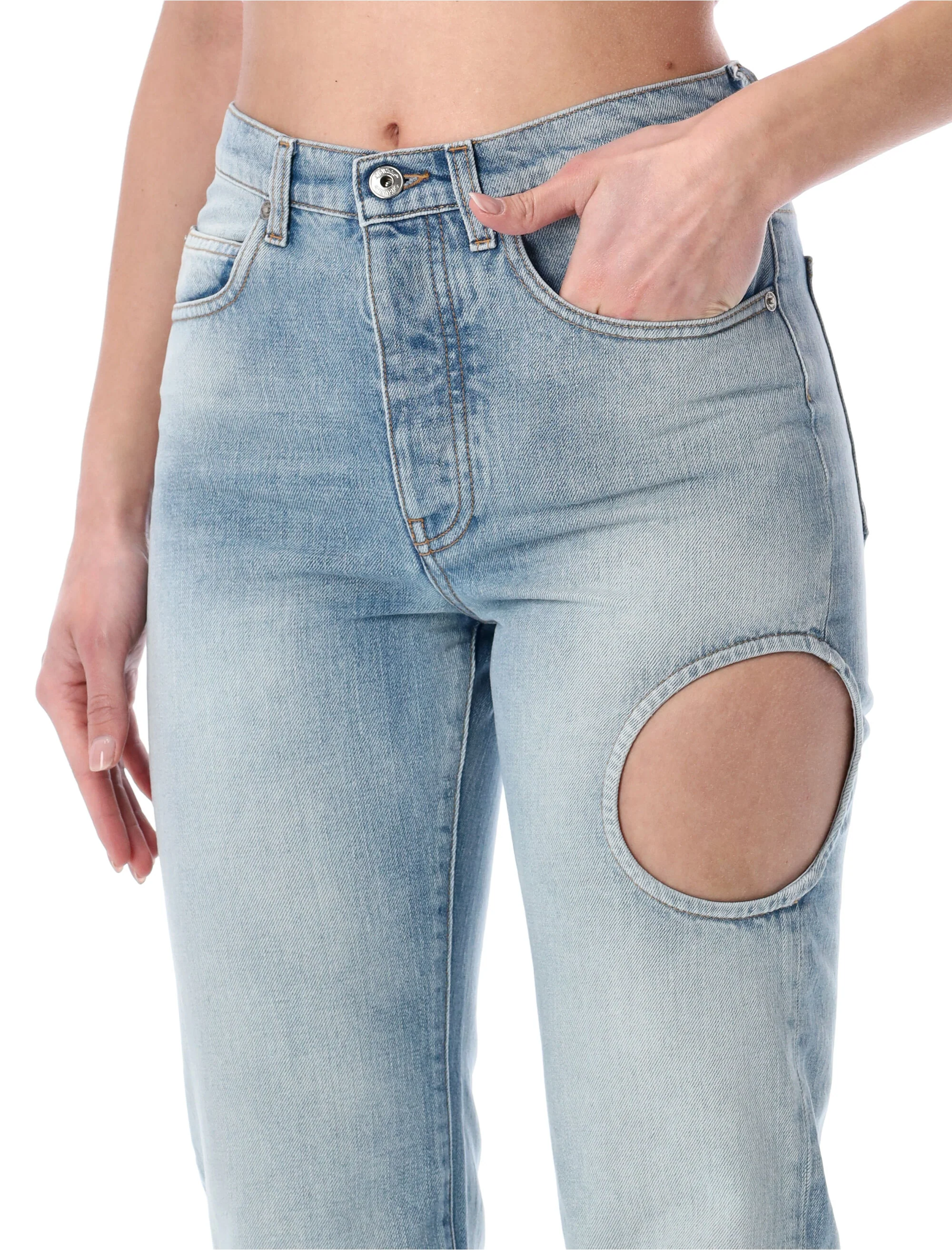 Off-white New Meteor Distressed Jeans Size 26 - Image 3
