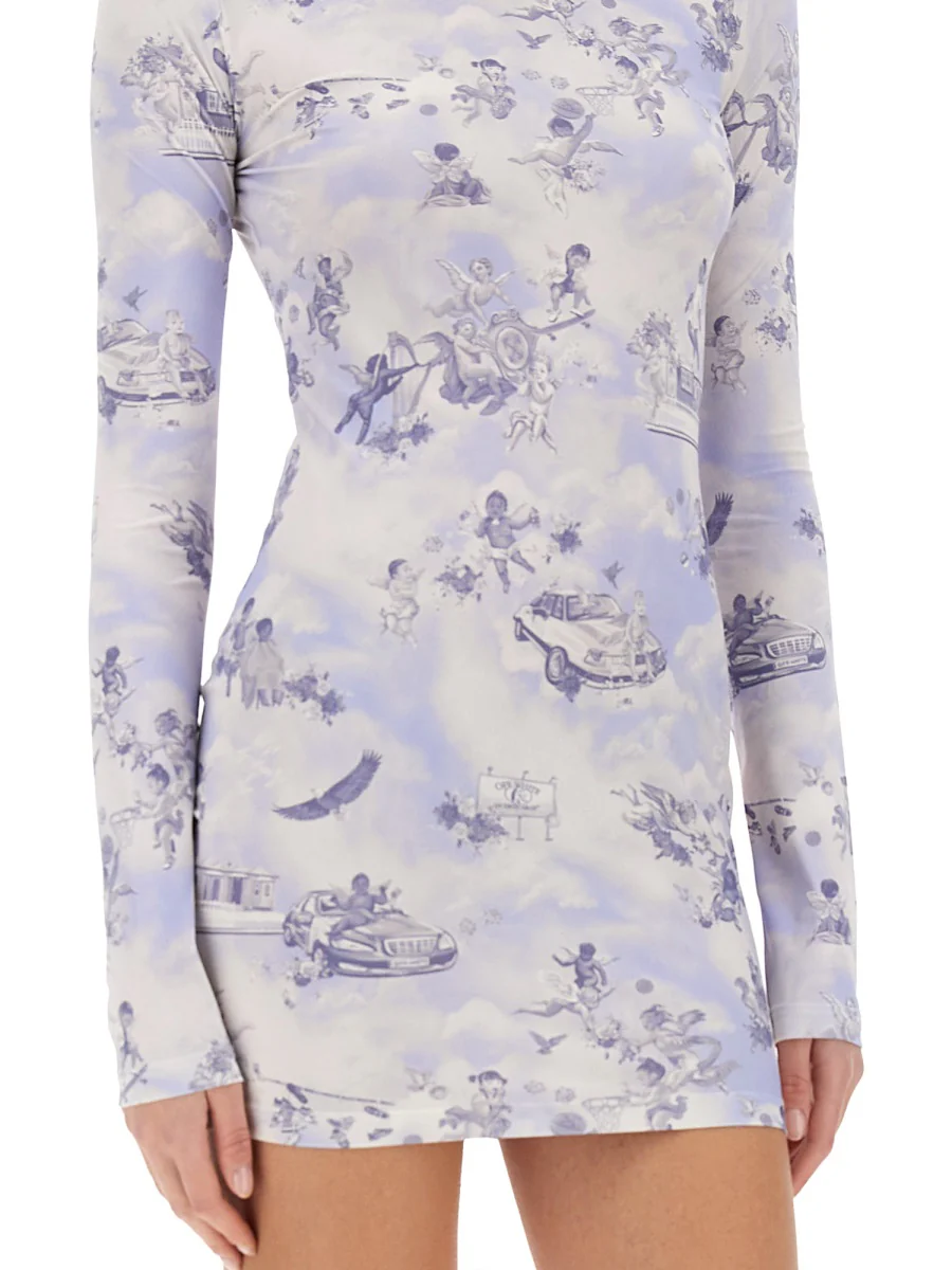 Off-white Slim Fit Mini Dress - Image 2
