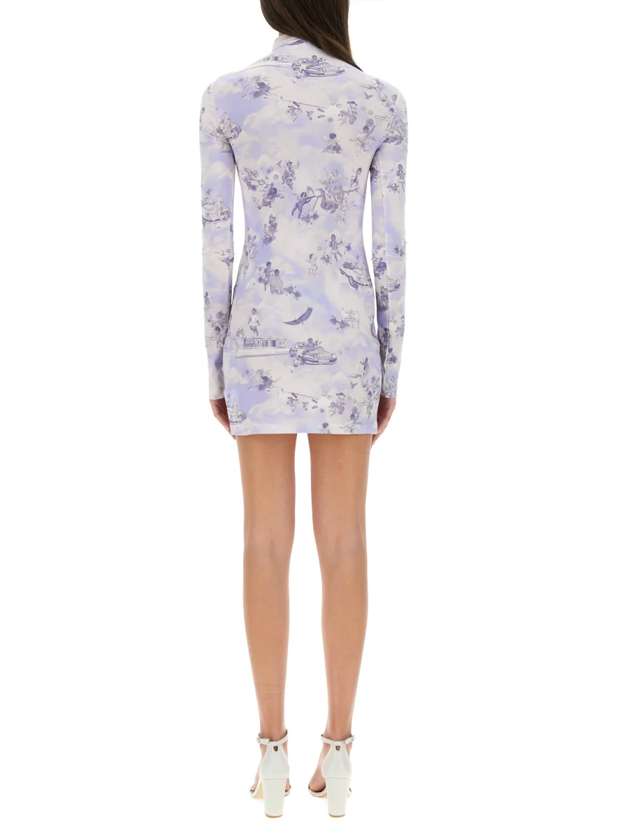 Off-white Slim Fit Mini Dress - Image 3