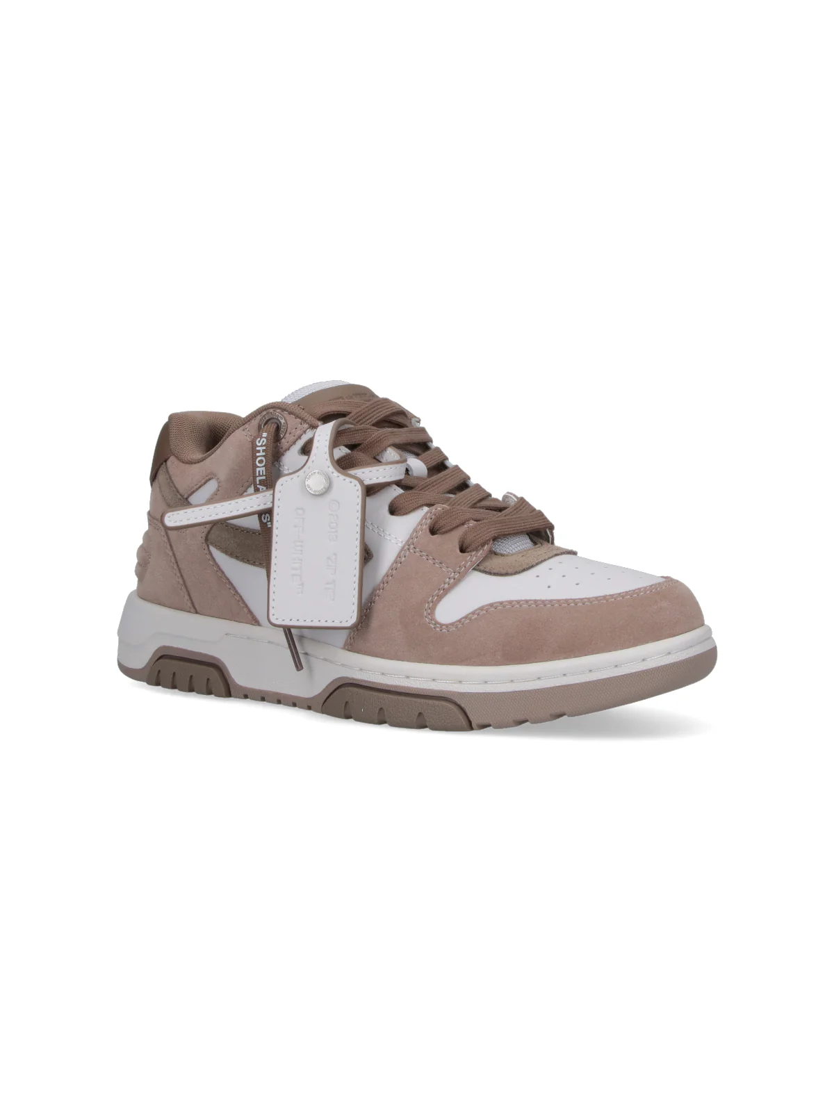 Off-white Suede and Calf Leather Sneakers with Recycled Lining - Image 2