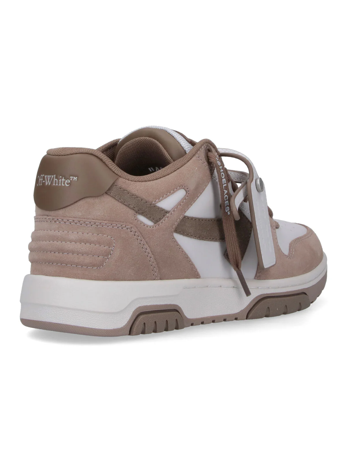 Off-white Suede and Calf Leather Sneakers with Recycled Lining - Image 4