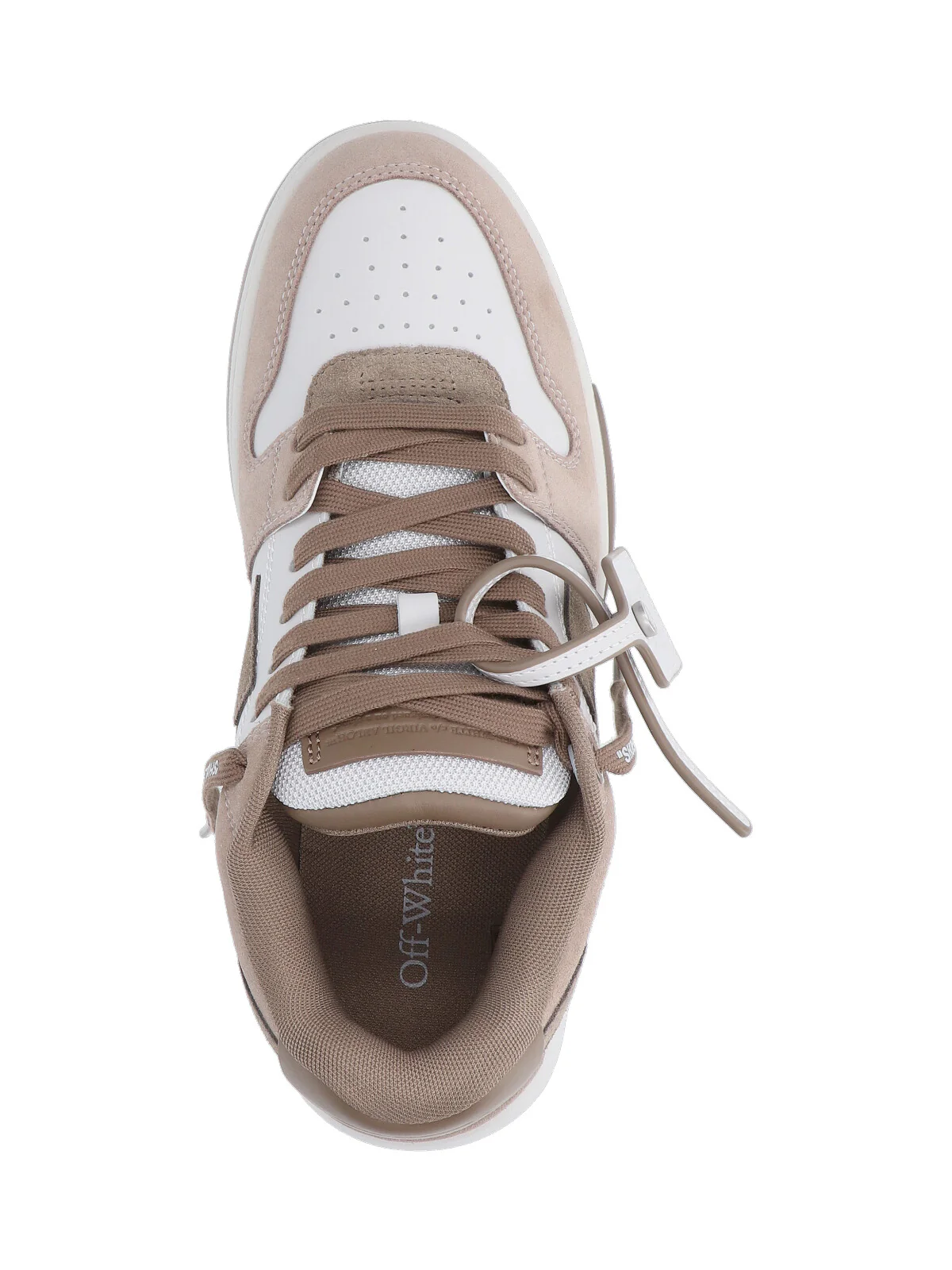Off-white Suede and Calf Leather Sneakers with Recycled Lining - Image 5