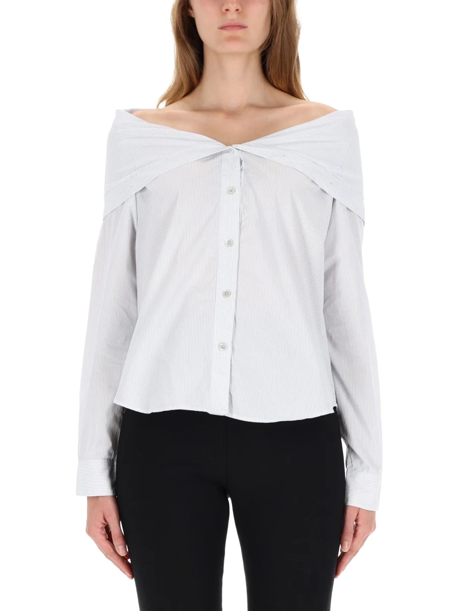 OUR LEGACY Kaonashi Shirt Diner Pinstripe Super Poplin