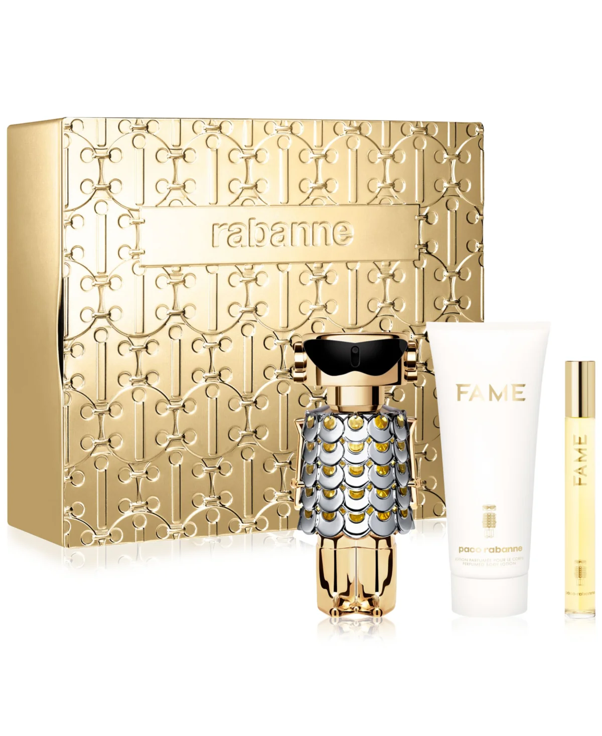 Paco Rabanne Fame 3-Piece Mini Set in Tin Box (Box Slightly Damaged)
